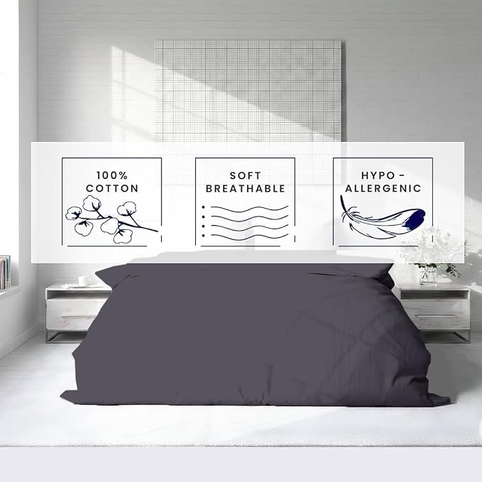 Kotton Culture 3 Pc California King Duvet Cover Set-100% Egyptian Cotton 600 TC - Image 5