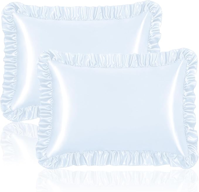 Homiest Ruffle Satin Pillowcase by Homiest