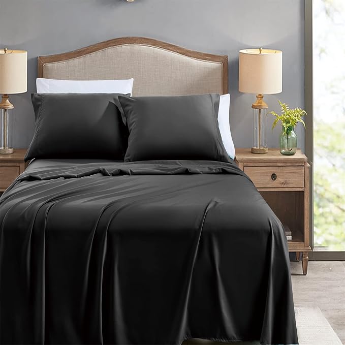 FreshCulture King Flat Sheets Only, Soft Microfiber Bedding Sheets - Image 2