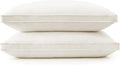 puredown® Gusseted Goose Feather Down Pillows, 100% Organic Cotton Cover by Puredown