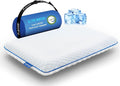 Ultra Slim Cooling Pillow for Stomach and Back Sleepers 2.75 Inch, Support Gel by Fulocean