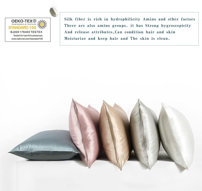 DISANGNI Silk Indulgence Set: Premium 22 Momme Mulberry Silk Pillowcase & Eye - Image 5