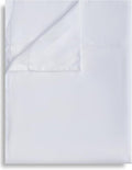 Full Flat Sheet Only, 1 Pack White Top Bed Sheets, Soft Breathable Brushed by Culve