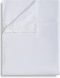 Queen Flat Sheet Only, 1 Pack White Top Bed Sheets, Soft Breathable Brushed by Culve