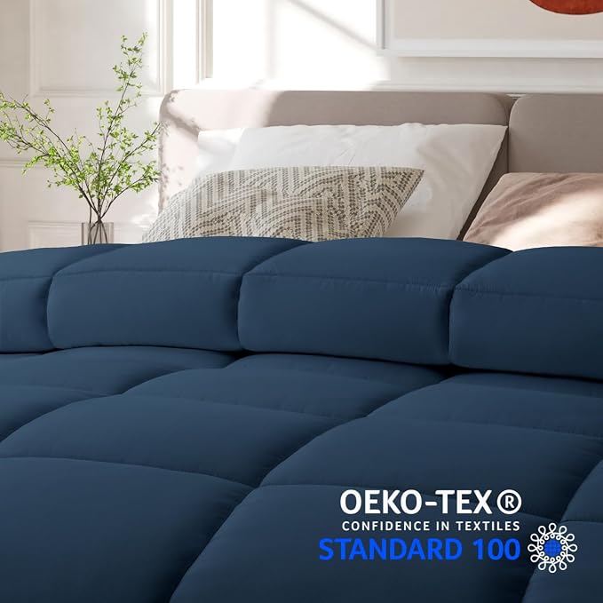 COHOME Twin/Twin XL Size Comforter, All-Season Quilted Down Alternative Duvet - Image 7