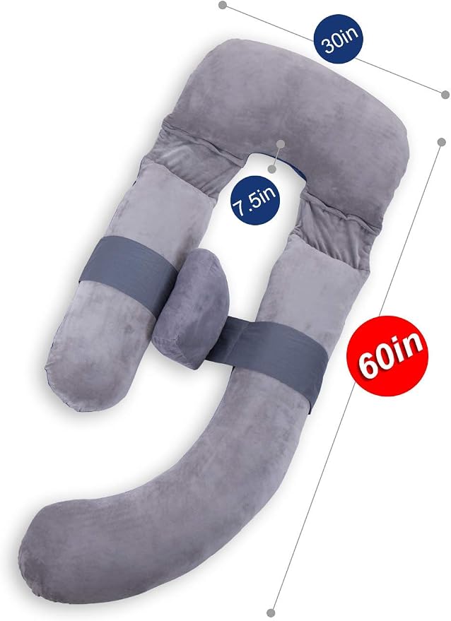 AS AWESLING 60in Full Body Pillow | Nursing, Maternity and Pregnancy Pillow | - Image 2