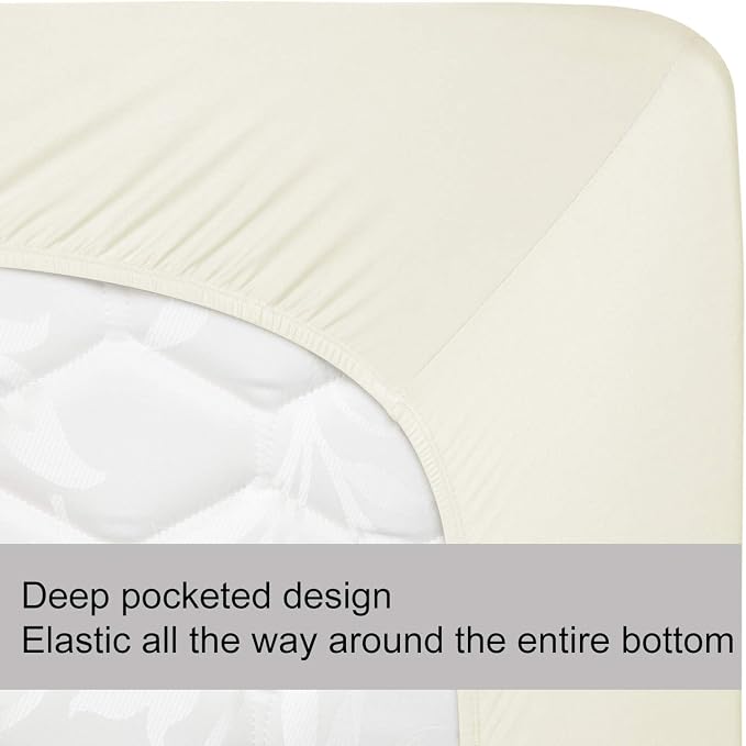 Soft Stretch Queen Size Fitted Sheet Only - Image 6