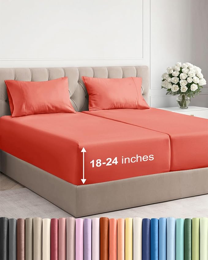 Extra Deep Split King Sheet Set by CGKUnlimited