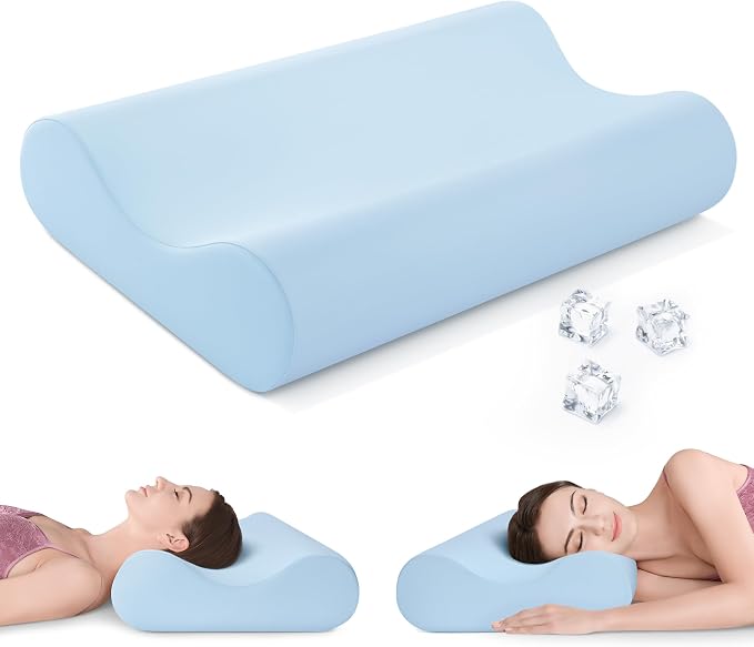 AM AEROMAX Queen Size Soft Contour Memory Foam Pillow, Cervical Pillow by AMAEROMAX