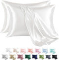 MR&HM Satin Pillowcase for Hair and Skin, Silk Satin Pillowcase 2 Pack by MRHM
