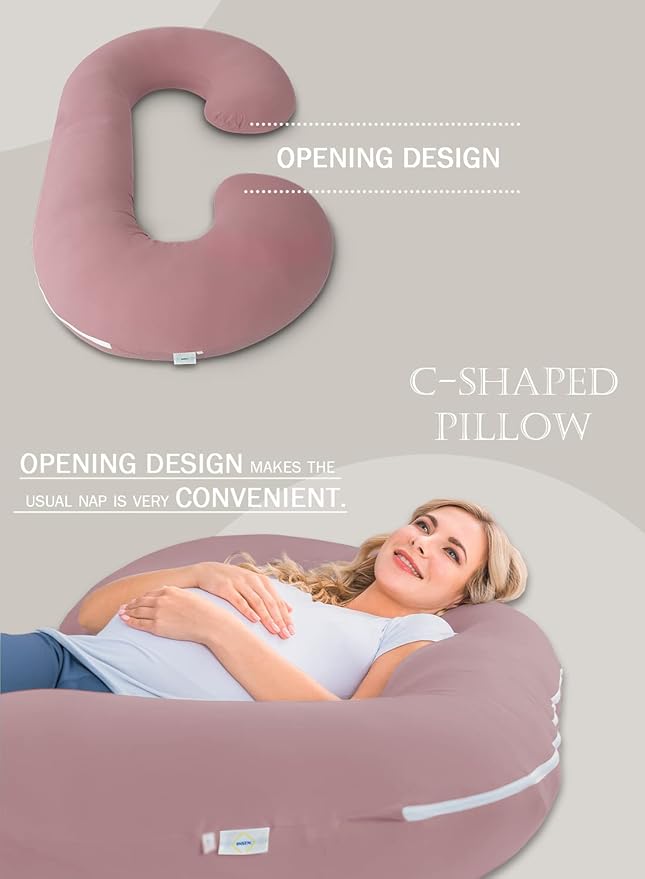 INSEN Cooling Pregnancy Pillow, Maternity Pillow - Image 3