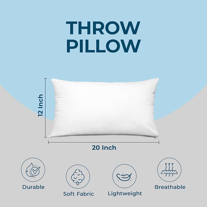 Utopia Bedding Throw Pillows – 12 x 20 Inches Down Alternative Pillows - Image 4