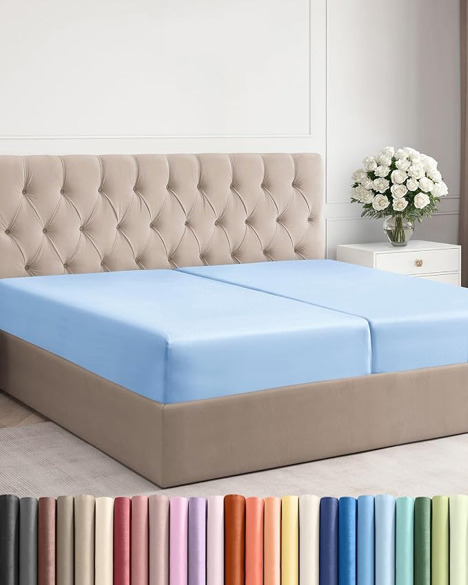 Split King Fitted Bed Sheet by CGKUnlimited