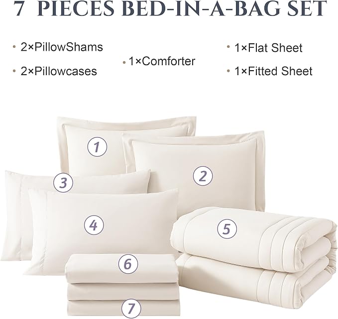 Monbix California King Size Comforter Set - Image 7