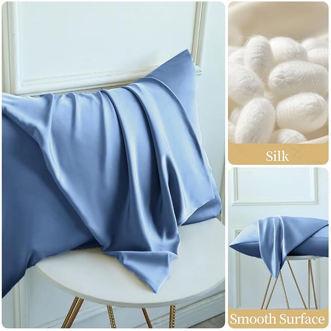 Mulberry Silk Pillowcase for Hair and Skin Standard Size 20"X 26" - Image 7