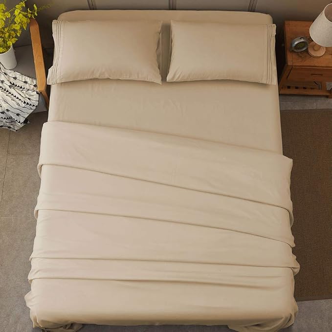 SONORO KATE Bed Sheet Set Super Soft Microfiber 1800 Thread Count Luxury - Image 8