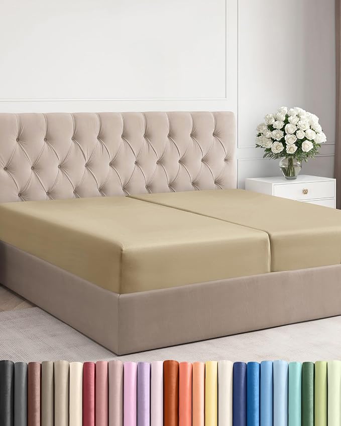 Split King Fitted Bed Sheet by CGKUnlimited