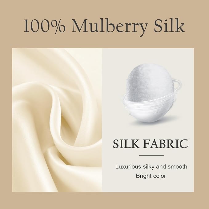 OLESILK Silk Body Pillowcase 20x54 Zippered: 100% Mulberry Silk - Image 4