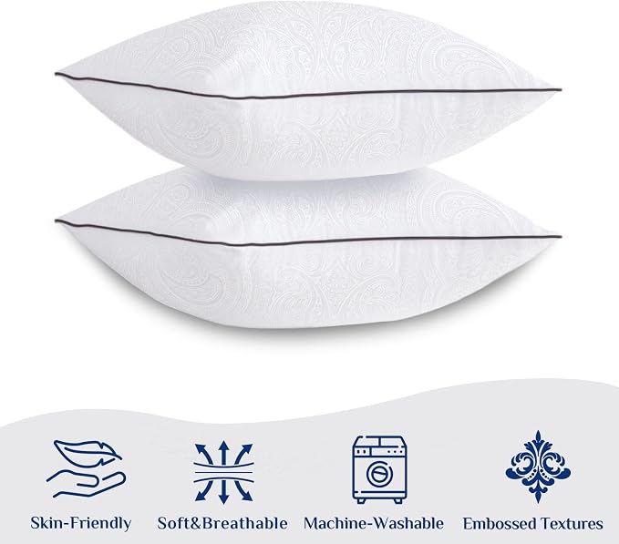 JOLLYVOGUE Euro Pillows for Sleeping, Soft and Supportive Throw Pillows for - Image 2