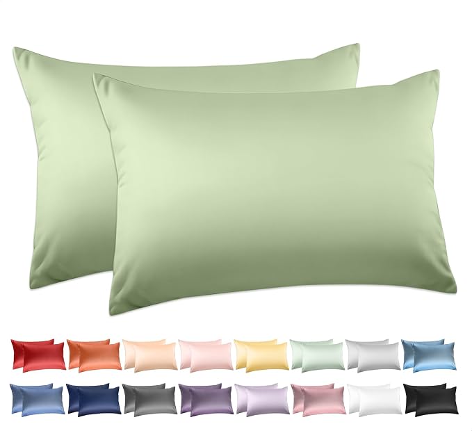100% Cotton Standard Pillowcases Set of 2, Deep Dream 600 Thread Count Pillow by DeepDream
