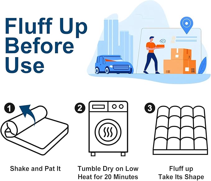 COONP Twin XL Mattress Topper, Extra Thick Pillowtop, Cooling Plush Mattress - Image 5