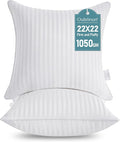 Oubonun 22 x 22 Throw Pillow Inserts, Firm and Fluffy Decorative Square Pillows by Oubonun