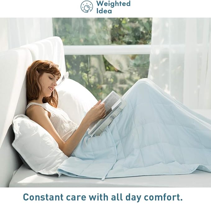 Weighted Idea Weighted Blanket for Adults Cooling Breathable Heavy Blanket - Image 3