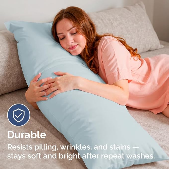 Body Pillowcases Set of 4-20x54 Long Body Pillow Case - Image 4