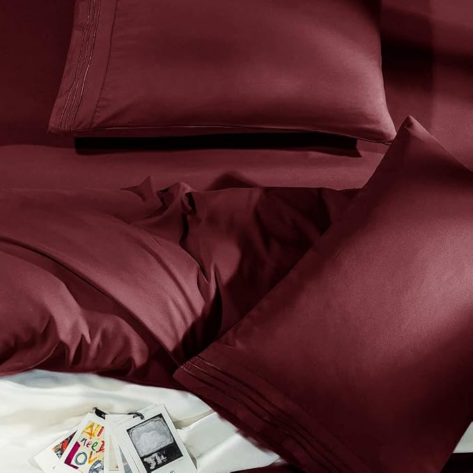 SONORO KATE Bed Sheet Set Super Soft Microfiber 1800 Thread Count Luxury - Image 5