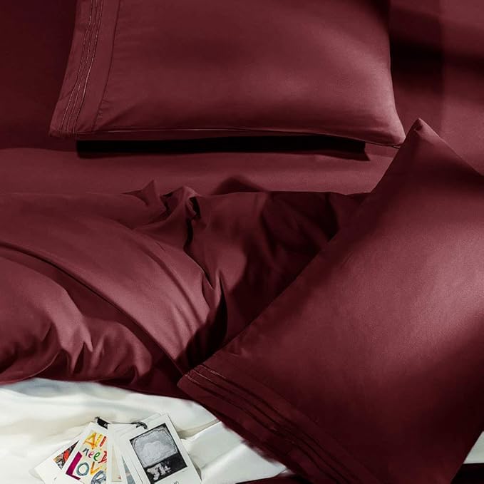 SONORO KATE Bed Sheet Set Super Soft Microfiber 1800 Thread Count Luxury - Image 5