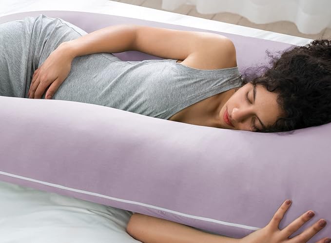 QUEEN ROSE Cooling Pregnancy Pillows, U Shaped Full Body Maternity Pillow - Image 6