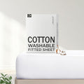 FreshCulture Pure Cotton Fitted Sheets Twin XL Size, 300 Thread Count Percale by FreshCulture