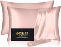 Silk Pillowcase 2 Pack, Mulberry Silk Pillow Cases Queen Size Set of 2 by HOME