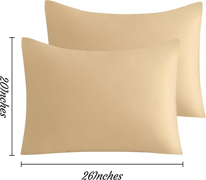 NTBAY Standard Pillow Cases Set of 2, 2 Pack Brushed Microfiber 20x26 Pillow - Image 7
