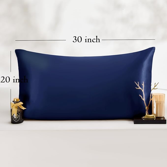 Queen Satin Pillowcase for Hair 2pc, Similar to Silk Pillow Cases, Easier Care - Image 6