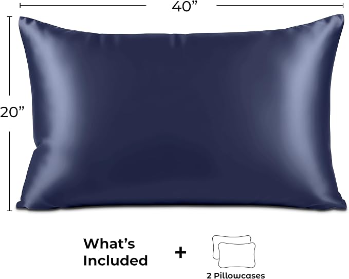 Pure Bedding Satin Pillowcase 2 Pack - Image 6