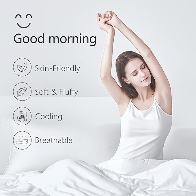 TEXARTIST Premium 2100 Series Full Comforter All Season Breathable White - Image 2