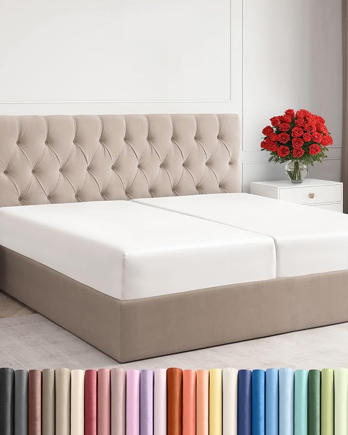 Split King Fitted Bed Sheet by CGKUnlimited