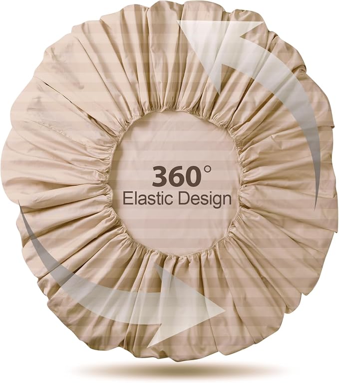 100% Egyptian Cotton Fitted Sheet Twin Size, 600 Thread Count, Single Fitted - Image 7
