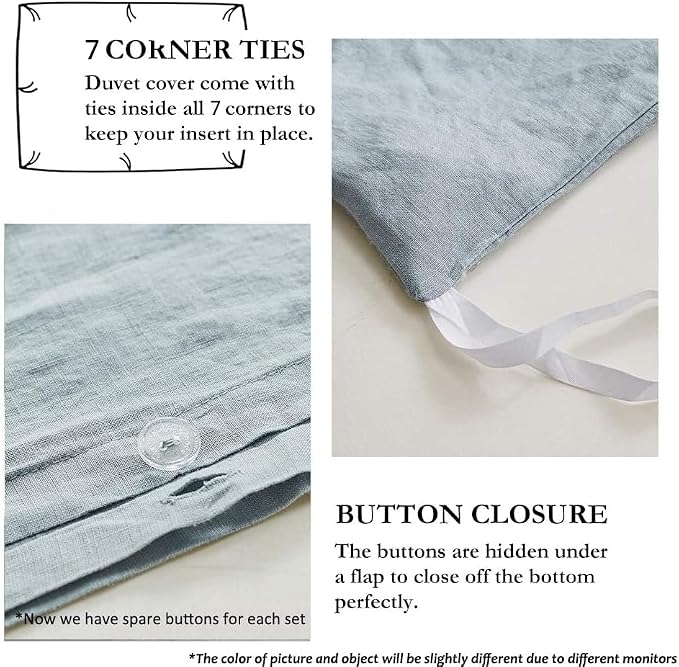 Simple&Opulence 100% Linen Duvet Cover Set - Image 4