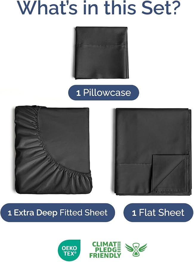 Extra Deep Twin Sheet Set - Image 3