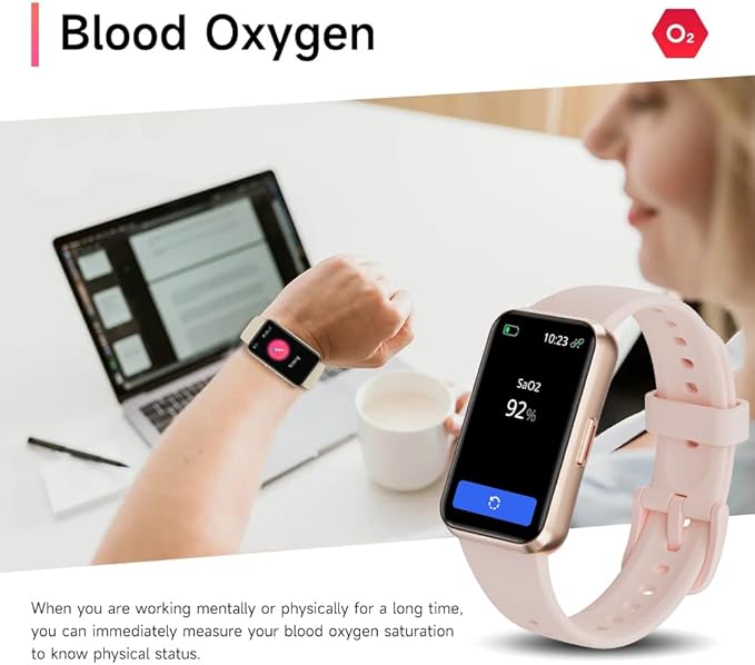 Fitness Trackers, Blood Oxygen Heart Rate Sleep Monitor, 1.47‘’ OLED Display - Image 4
