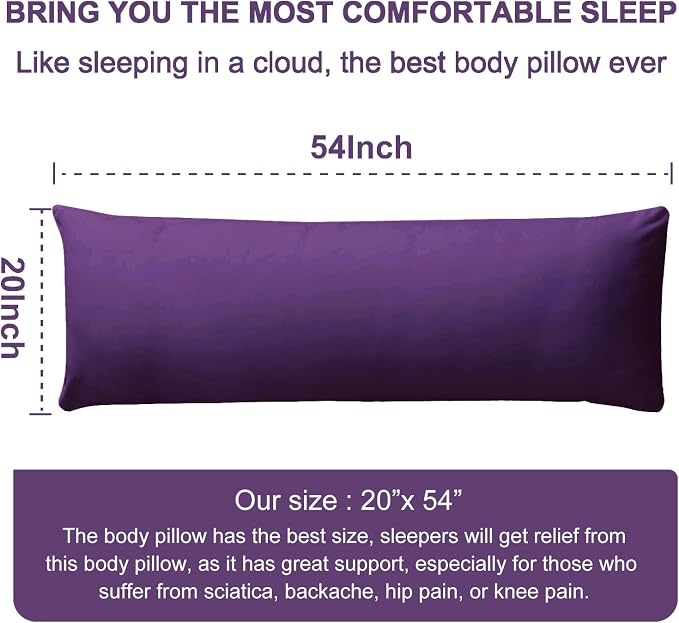 DOWNCOOL Large Body Pillow Insert- Breathable Full Body Pillow - Image 6