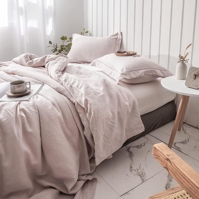 Simple&Opulence 100% Washed Linen Duvet Cover - Image 9