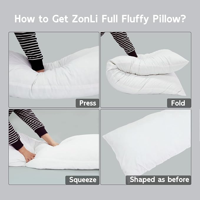 ZonLi Fluffy Body Pillow, Full Body Pillows - Image 7