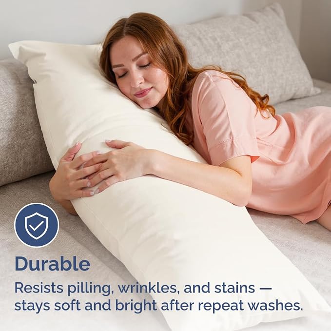 Body Pillowcases Set of 2-20x54 Long Body Pillow Case - Image 4