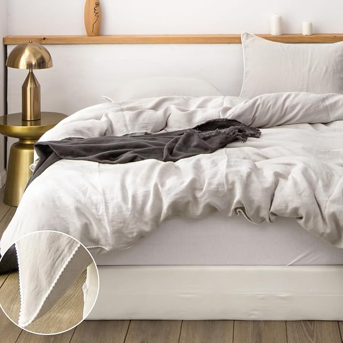 Simple&Opulence 100% Washed Linen Duvet Cover - Image 9