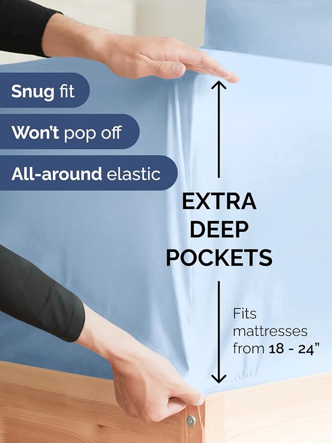 Extra Deep Cal King Fitted Sheet - Image 2