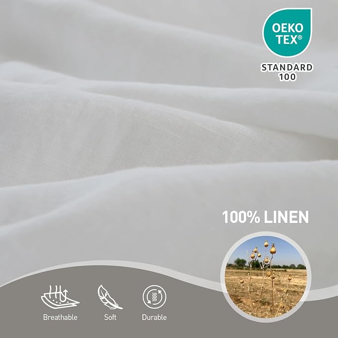 Simple&Opulence French Linen Flat Sheet - Image 2