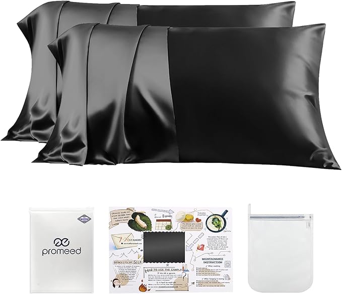 PROMEED 23 Momme Silk Pillowcase 2 Pack by PromeedTextile